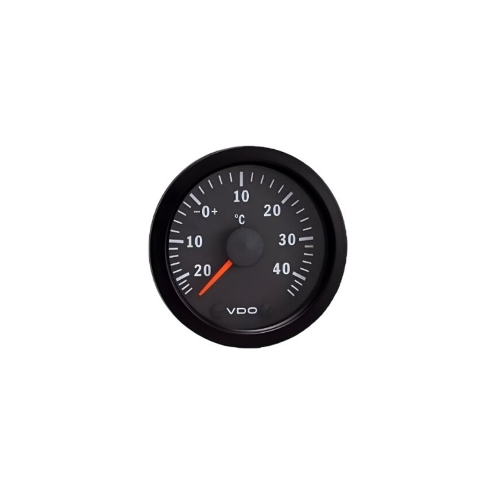 VDO 397-015-001K Temperature Gauge Cockpit Vis 25c to +50 52mm 12V O/ Side Temperature
