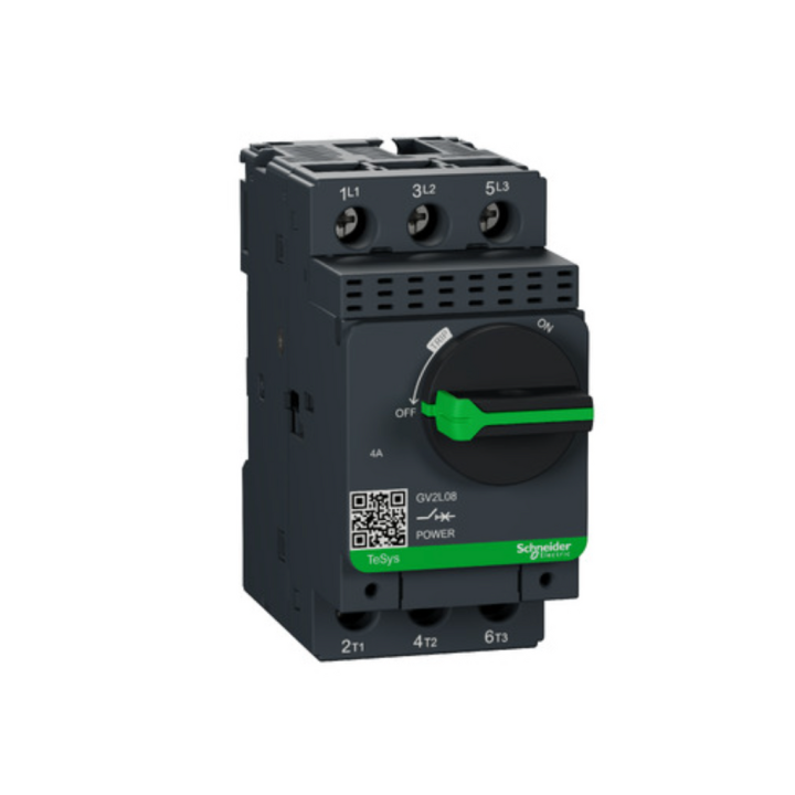 Schneider GV2L08 Motor Circuit Breaker Magnetic 4A