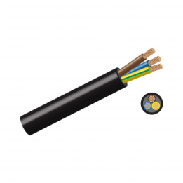 ST-YARD-CAB-023 2.5mm x 4core Cabtyre Cable Black Per Metre - Per Metre
