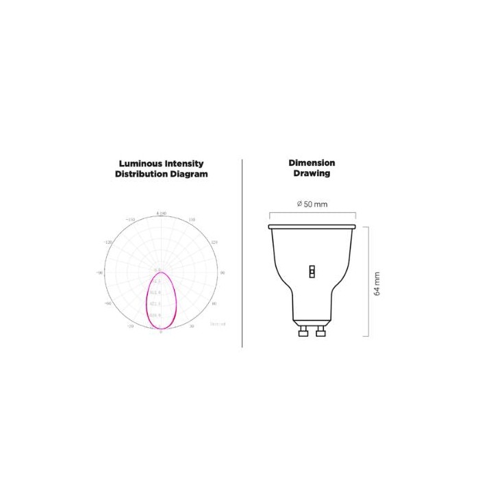 Pioled ST-HD04-PIO-010 9W LED GU10 Dimmable 3CCT Downlighter Lamp