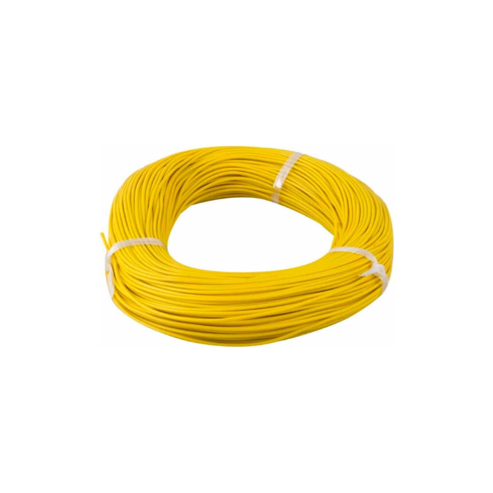 ST-CB01-PAN-011 6mm Single Core Flexible Panel Wire, Various Colours, 100M Rolls - Yellow / Roll