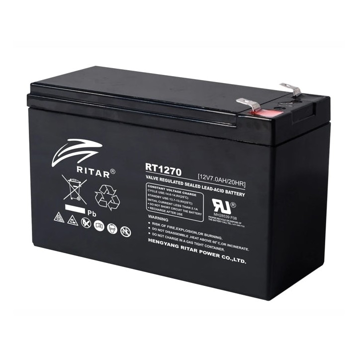 Ritar SU-II07-BAT-002 12V 7A/h Lead Acid Battery