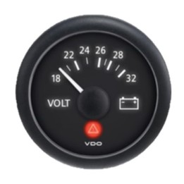 VDO Voltmeter Singleviu 52mm 24V (16 32)