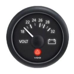 VDO Voltmeter Singleviu 52mm 24V (16 32)