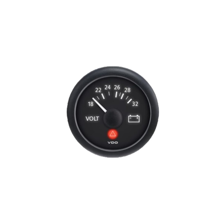 VDO Voltmeter Singleviu 52mm 24V (16 32)