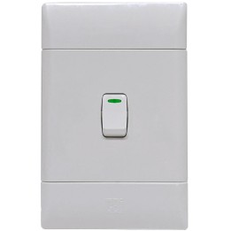 CBI BE-CBI-0000097 SUL121 1Lever 2Way 16A Light Switches Ultra Range 2X4 - Graphite