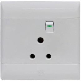 CBI BE-CBI-0000129 SUP674 16A 4x4 Single Switched Socket Outlet Standard - Graphite