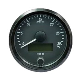 VDO Tachometer Singleviu 80mm 3000 Rpm 12V/24V