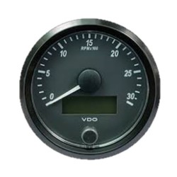 VDO Tachometer Singleviu 80mm 3000 Rpm 12V/24V
