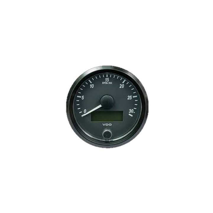 VDO Tachometer Singleviu 80mm 3000 Rpm 12V/24V