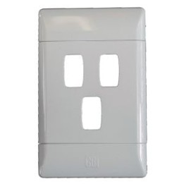 CBI G002-P 3Lever Grid Plate 2x4 White - CBI Range