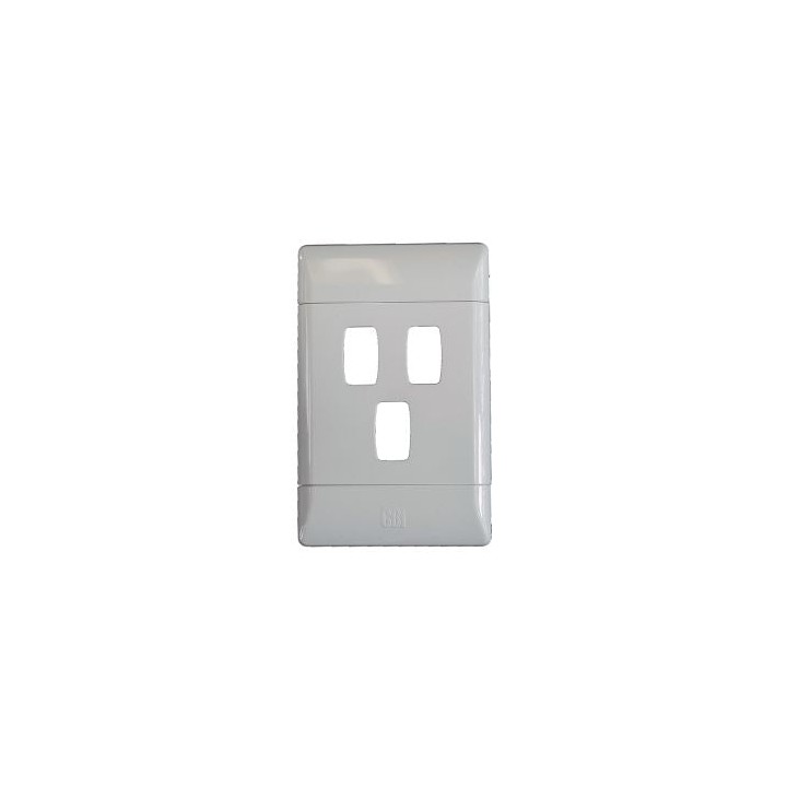CBI G002-P 3Lever Grid Plate 2x4 White - CBI Range