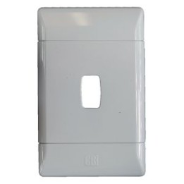 CBI G000-P 1Lever Grid Plate 2x4 White - CBI Range