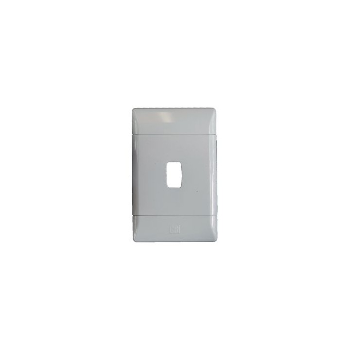 CBI G000-P 1Lever Grid Plate 2x4 White - CBI Range