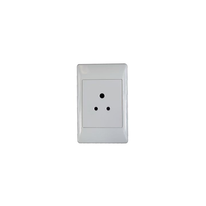 CBI PS678-P 6A 2X4 Unswitched Socket Complete White