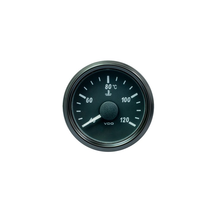 VDO Temperature Gauge Singleviu 52mm 120c Coolant 287 22ohm 12/24v (gauge Only)