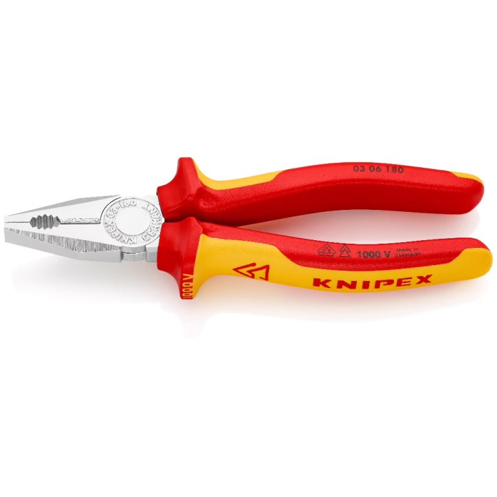 Knipex KPX0306180 180mm Combination Plier VDE 1000V