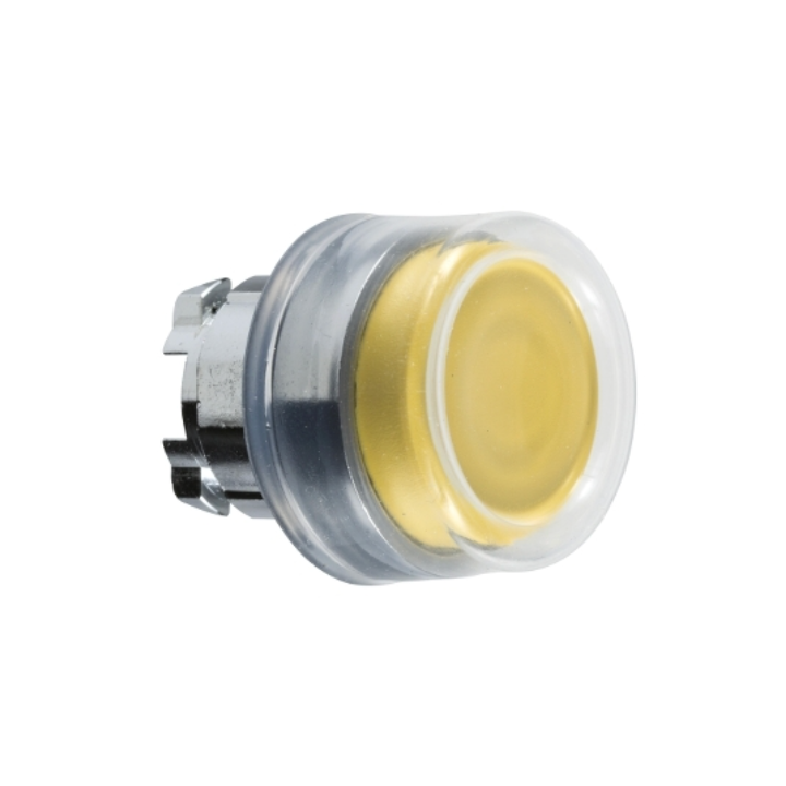 Schneider ZB4BP5 Yellow Push Button Flush Head Booted