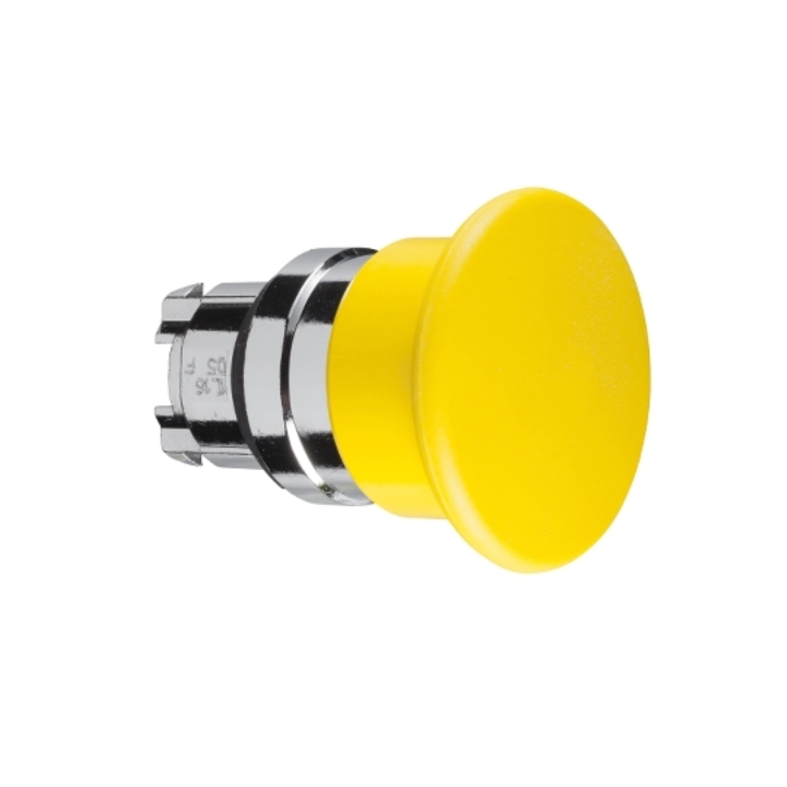 Schneider ZB4BC5 Yellow Mushroom Push Button Head