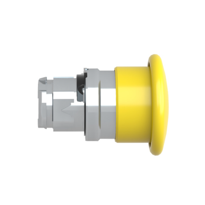 Schneider ZB4BC5 Yellow Mushroom Push Button Head