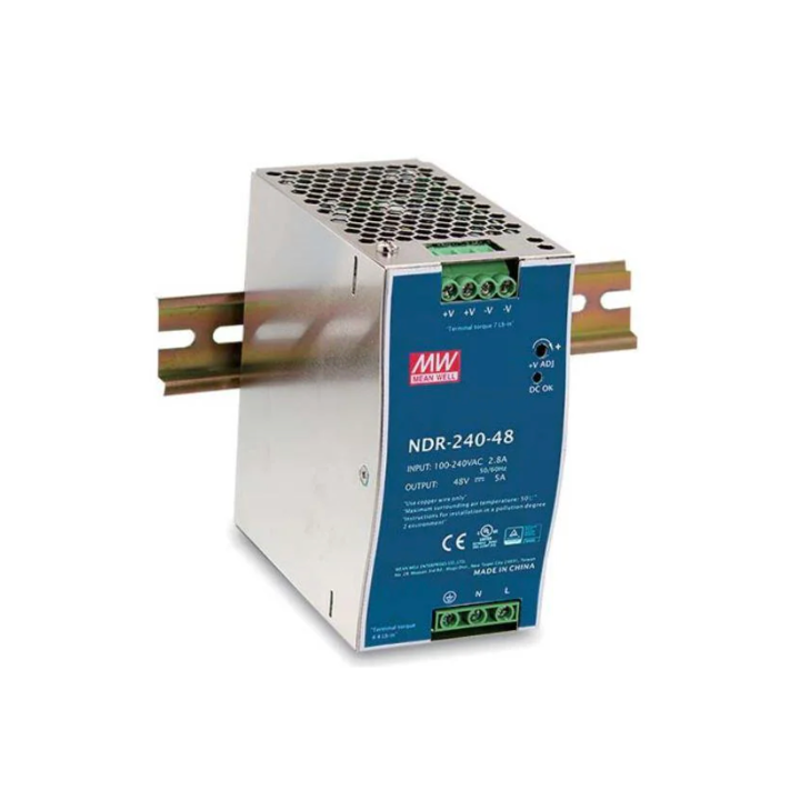 Mean Well NDR-240-24 240W 24VDC 1PH Power Supply