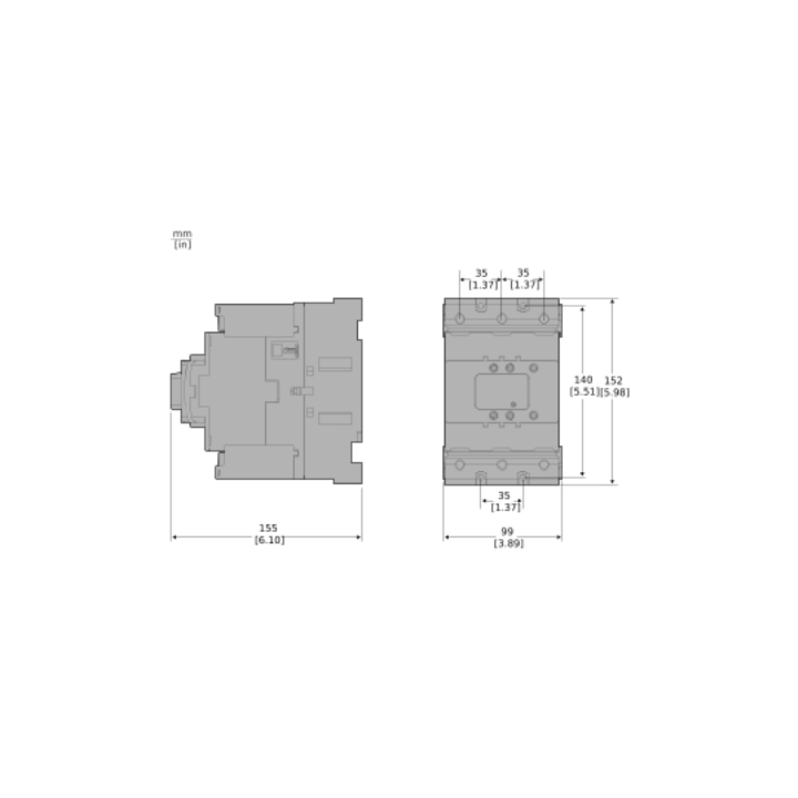 Schneider LC1D150ABNE Contactor Deca 150A 3P 24-60V ACDC Everlink