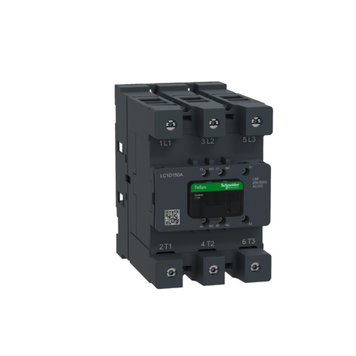 Schneider LC1D150ALSE Contactor Deca 150A 3P 200-500V ACDC Everlink