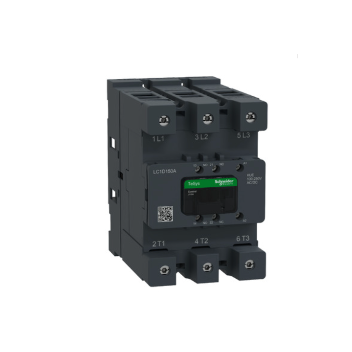 Schneider LC1D150AKUE Contactor Deca 150A 3P 100-250V ACDC Everlink