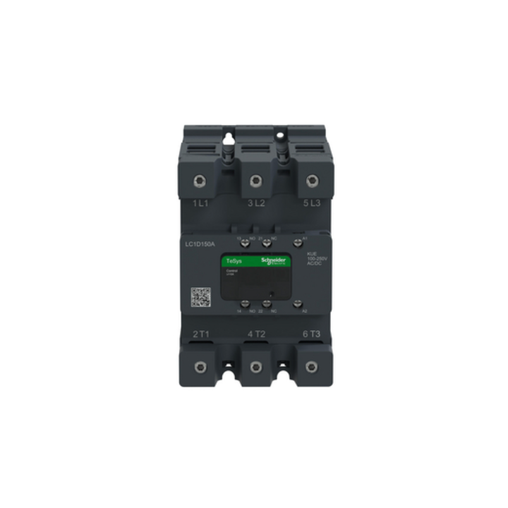Schneider LC1D150AKUE Contactor Deca 150A 3P 100-250V ACDC Everlink