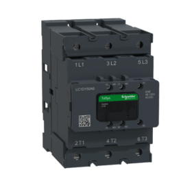 Schneider LC1D150A6EHE Contactor Deca 150A 3P 48-130V ACDC Everlink
