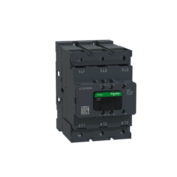 Schneider LC1D150A6EHE Contactor Deca 150A 3P 48-130V ACDC Everlink