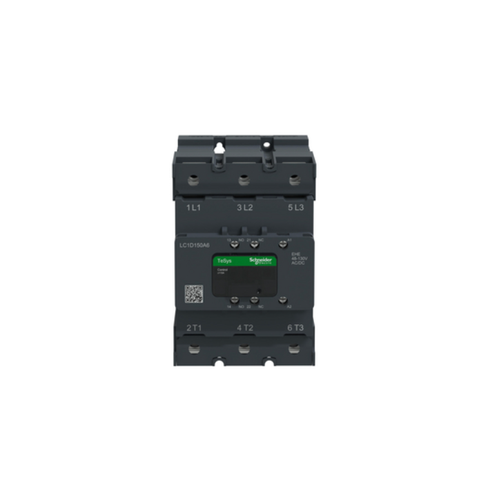 Schneider LC1D150A6EHE Contactor Deca 150A 3P 48-130V ACDC Everlink