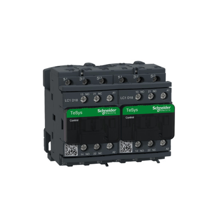 Schneider LC2D18F7 D Reversing Contactor 18A AC3 110VAC Coil