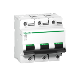 Schneider A9N18389 C120N 3P 125A 10KA D Curve Breaker