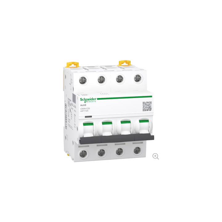 Schneider A9F77416 C60N 4P 16A 10KA C CURVE BREAKER