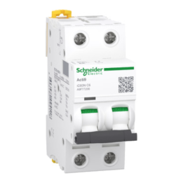 Schneider A9F77263 C60N 2P 63A10KA C CURVE BREAKER