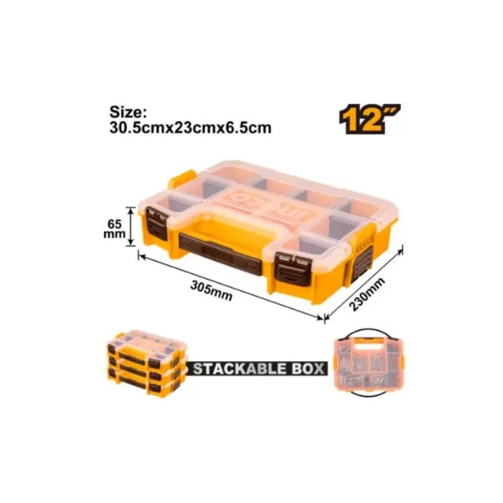 INGCO PBX1211 PLASTIC ORGANISER 30.5X23X6.5CM