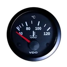 VDO Temperature Gauge Cockpit Vis 40 120°c Coolant 52mm 12V Spin Ring