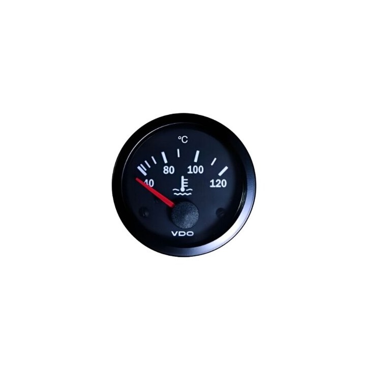 VDO Temperature Gauge Cockpit Vis 40 120°c Coolant 52mm 12V Spin Ring