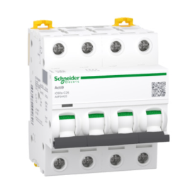 Schneider A9F64425 C60A 4P 25A 6KA C Curve Miniature Circuit Breaker