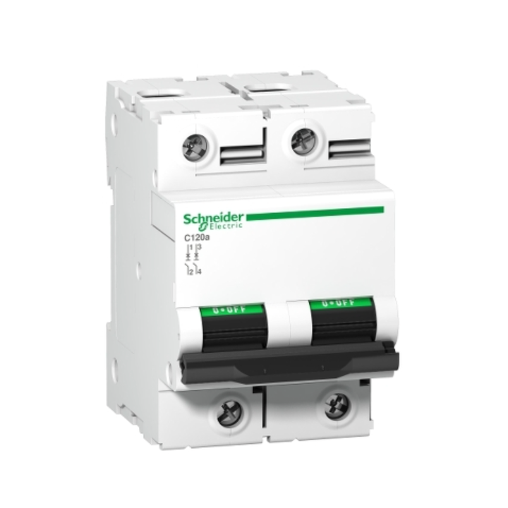 Schneider A9N60711 C120A 2P 80A C Curve 6kA Breaker