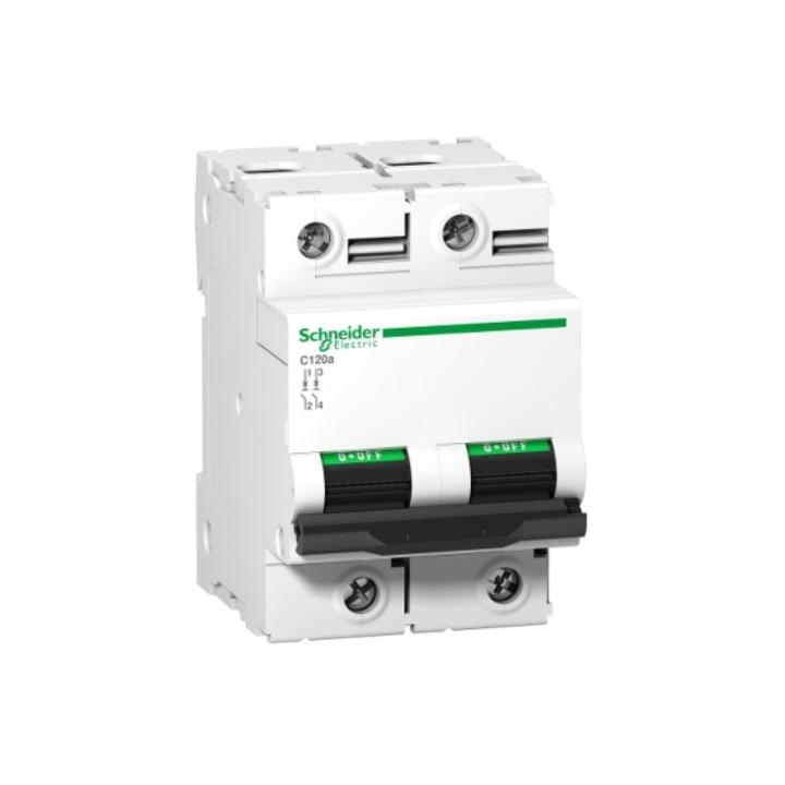 Schneider A9N60712 C120A 2P 100A C Curve 6kA BREAKER