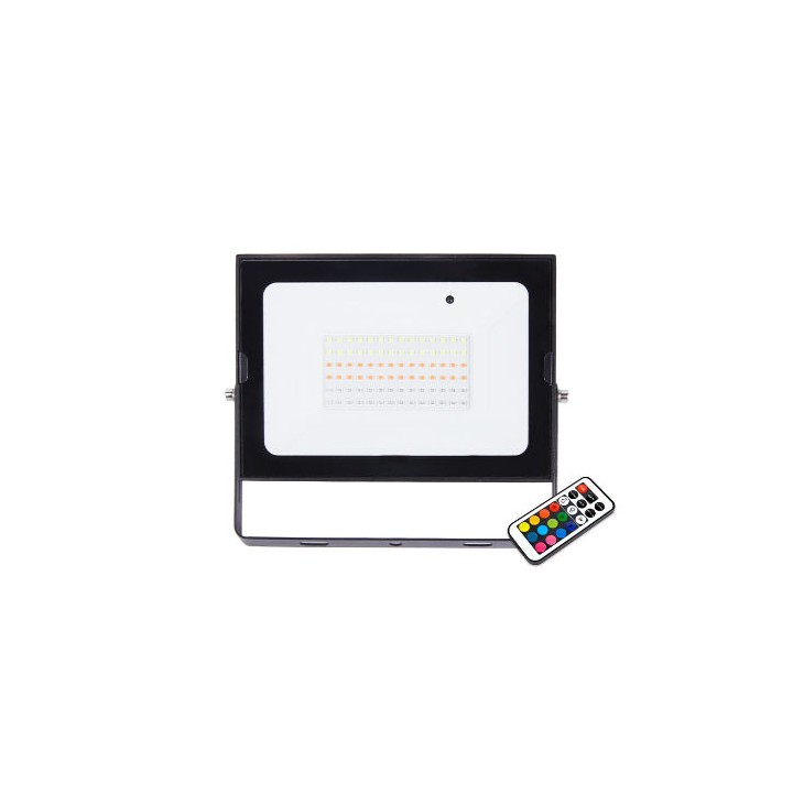 Pioled BE-PIO-0000161 LED Floodlight 50W Combat RGB IP65 includes Remote
