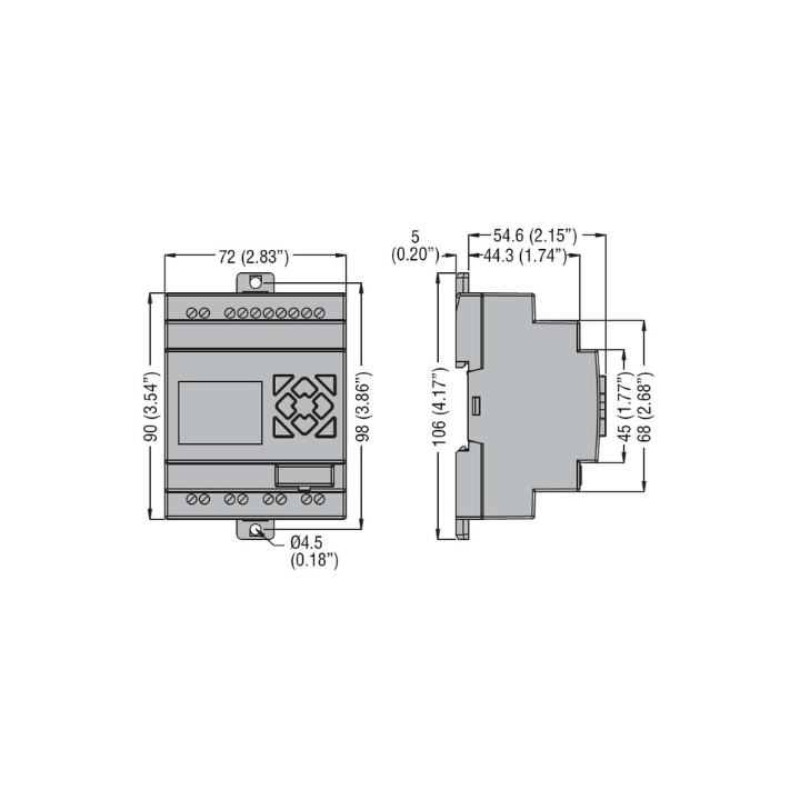 Lovato OMNI-LV-LRD10RA240 LRD10RA240 Micro PLC 100-240VAC 6inputs - 4outputs
