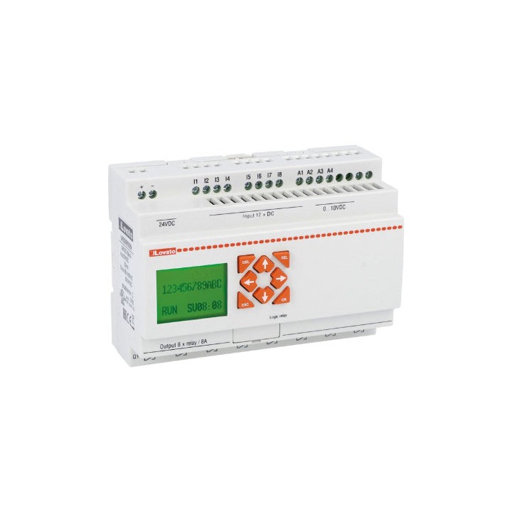 Lovato OMNI-LV-LRD20RD024 LRD20RD024 Micro PLC 24VDC 12inputs-8outputs