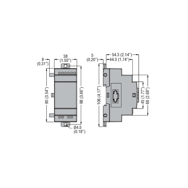 Lovato OMNI-LV-LRE08RA240 LRE08RA240 Expansion Module 100-240VAC 4inputs - 4outputs