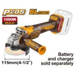INGCO CAGLI27153 Angle Grinder 1000W 20V Power Share+Cordless B/L