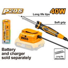 INGCO CSILI2001 20V PS+Cordless Soldering Iron
