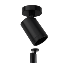Pioled R341 Coastline 1Light Black GU10 Surface Mount Spotlight