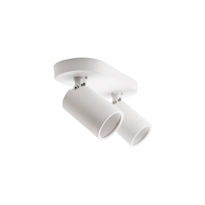 Pioled R342 Coastline 2Light White GU10 Surface Mount Spotlight